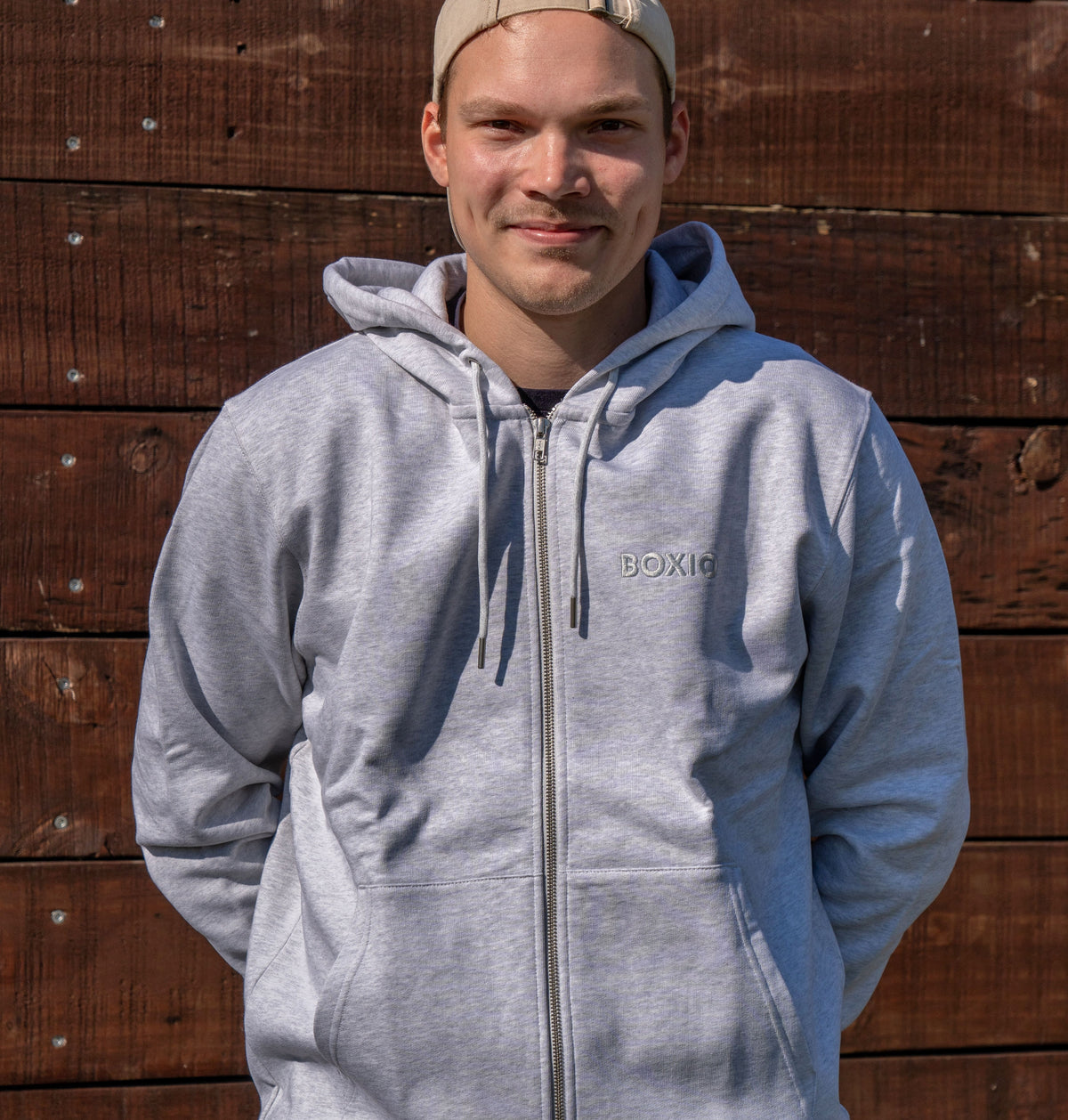 Zip Hoodie Grau