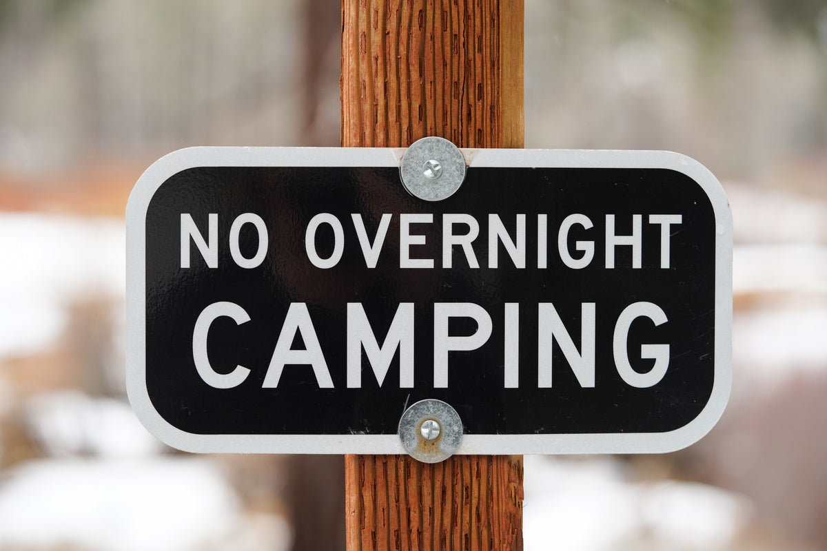 Verbote für Camper